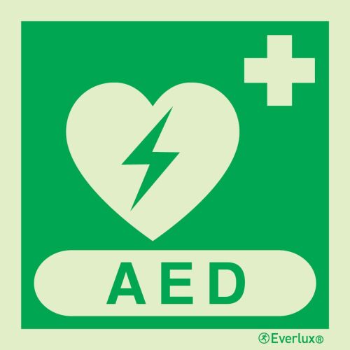 Rettungszeichen Symbole AED