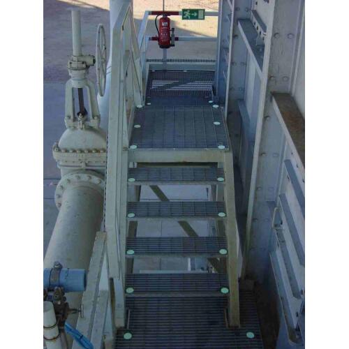 Langnachleuchtende Ronden für Gitterrost