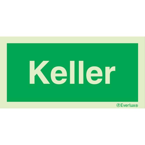 Rettungszeichen mit Text 300x150mm Treppe Kunststoff 2mm, selbstklebend, langnachleuchtend, 215mcd/m²