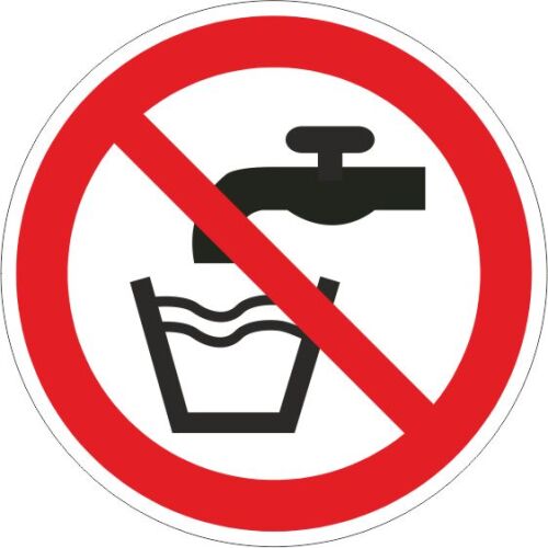 Verbotszeichen - Kein Trinkwasser ISO 7010
