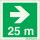 Rechts 25 Meter