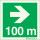 Rechts 100 Meter